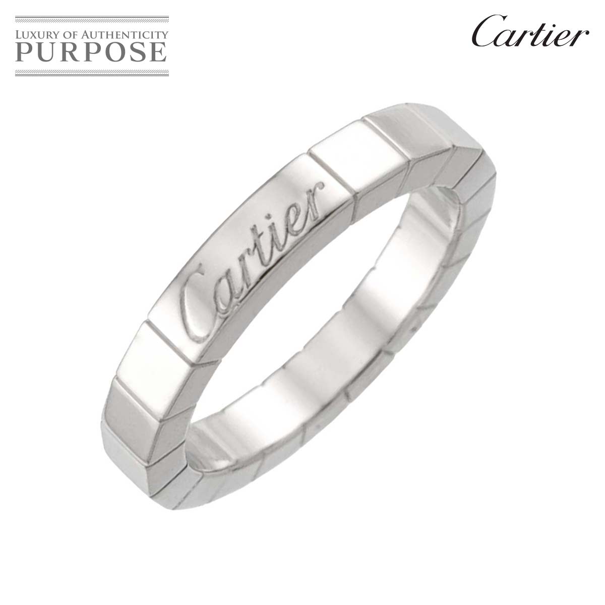 Cartier ラニエール #49 リング K18 WG ホワイトゴールド 750 指輪 Laniere Ring【証明書付き】カルティエ 90328883