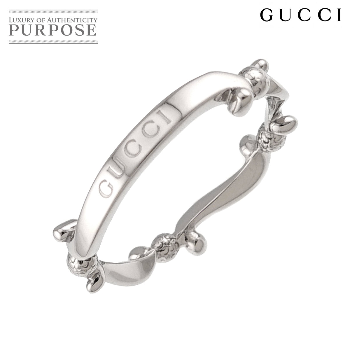 GUCCI #10 リング Pt プラチナ 指輪 Ring グッチ 90330319