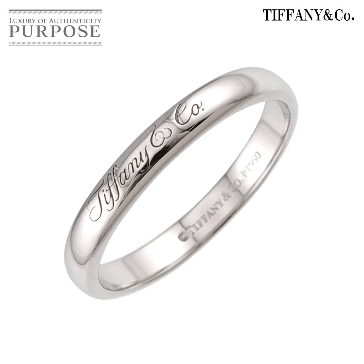 TIFFANY&Co. ルシダ ノーツ バンド 16号 リング 幅2.9mm Pt プラチナ 指輪 Lucida Notes Ring ティファニー 90330428