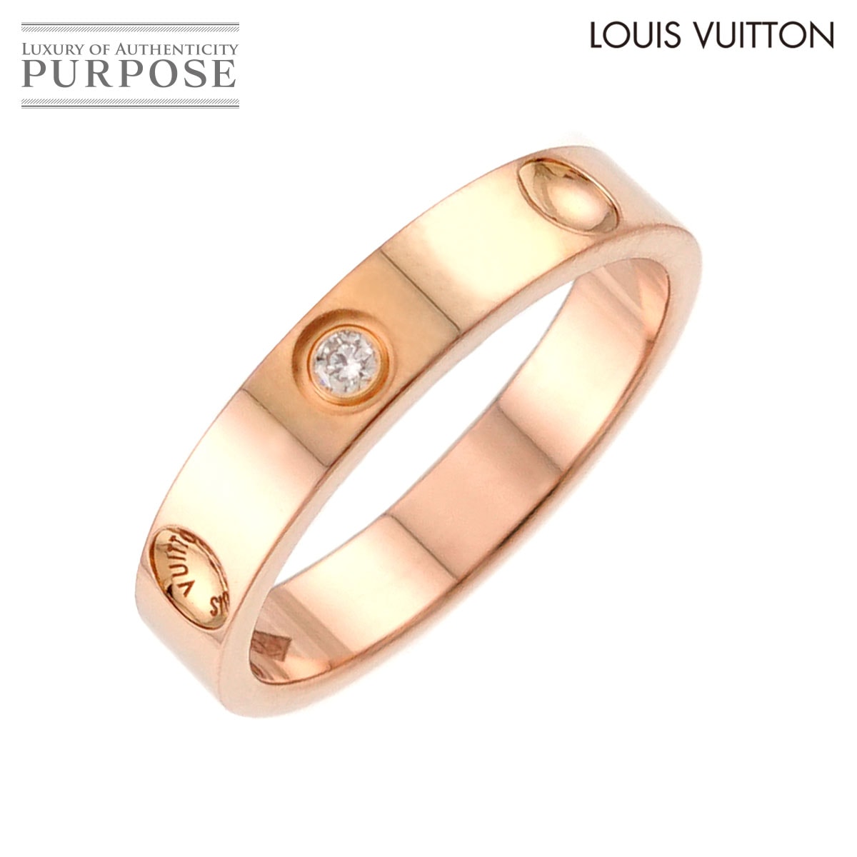 LOUIS VUITTON アリアンス アンプラント #50 リング ダイヤ K18 PG ピンクゴールド 750 指輪 Ring ルイ ヴィトン 90330578