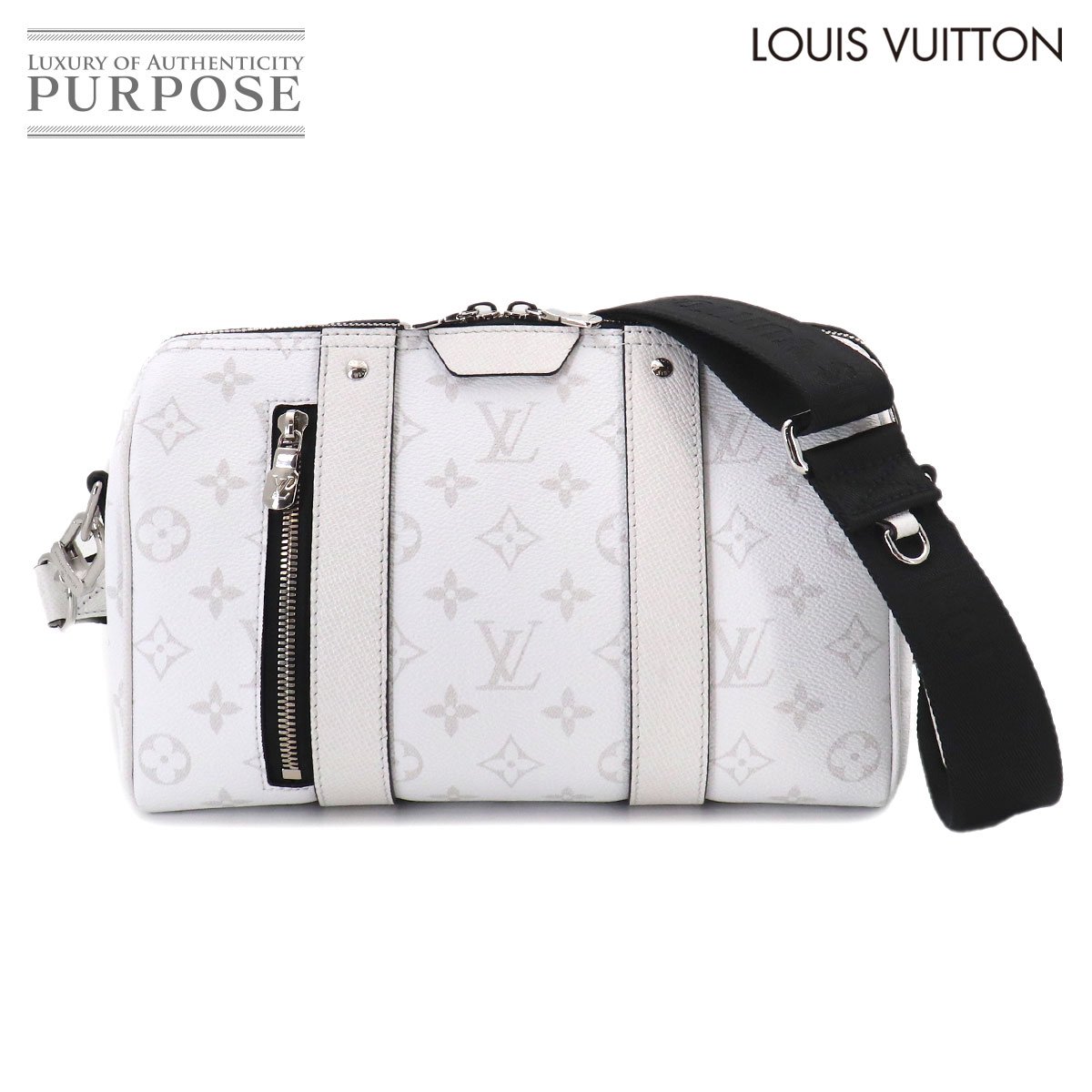 LOUIS VUITTON タイガラマ シティ キーポル ショルダー バッグ オプティックホワイト M27644 RFID City Keepall ルイ ヴィトン 90330879