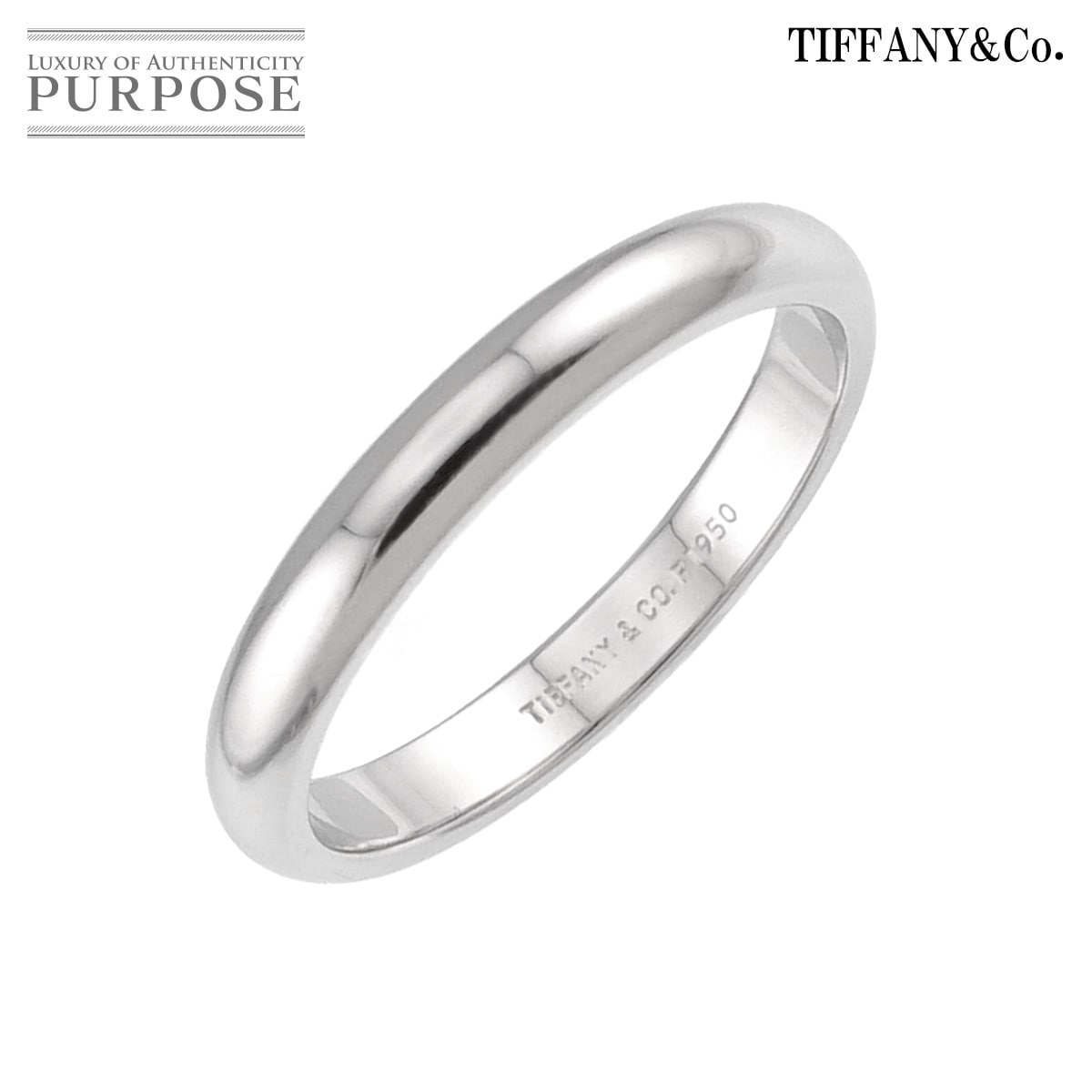 TIFFANY&Co. フォーエバー 17号 リング 幅3mm Pt プラチナ 指輪  Forever Ring ティファニー 90331610