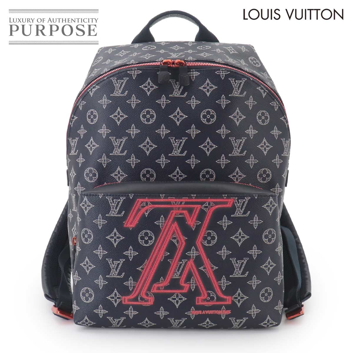 LOUIS VUITTON モノグラム インク アップサイドダウン アポロ バッグパック ネイビー M43676 RFID Apollo Backpack ルイ ヴィトン 90332327