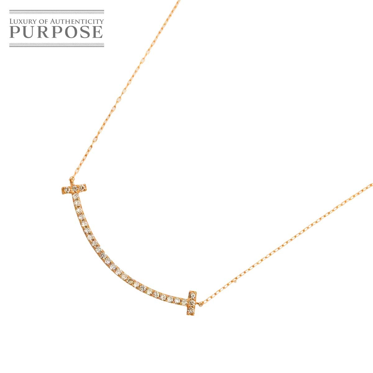 ダイヤ 0.50ct ネックレス 42cm K18 PG ピンクゴールド 750 Diamond Necklace 90333469