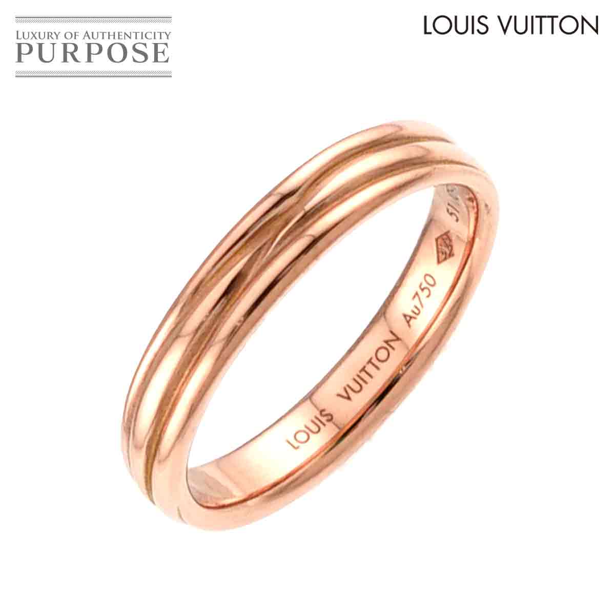 LOUIS VUITTON アリアンス エピ #51 リング K18 PG ピンクゴールド 750 指輪 Alliance Ring ルイ ヴィトン 90331779