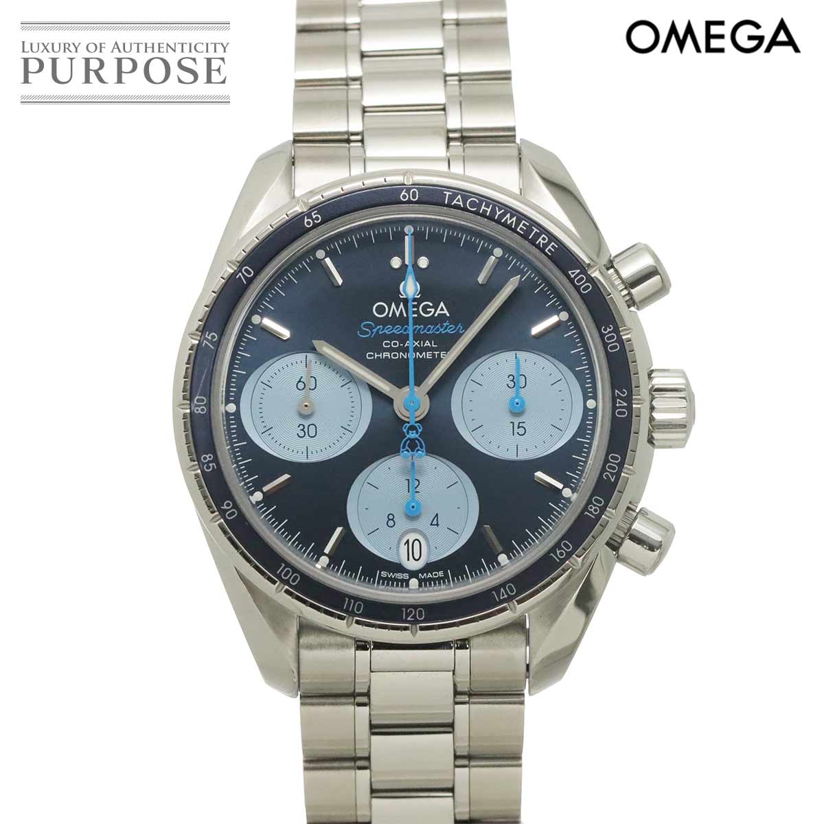 OMEGA スピードマスター38 オービス 324 30 38 50 03 002 コーアクシャル クロノグラフ ボーイズ 腕時計 テディベア オートマ 自動巻き ウォッチ Speedmaster オメガ 90326395