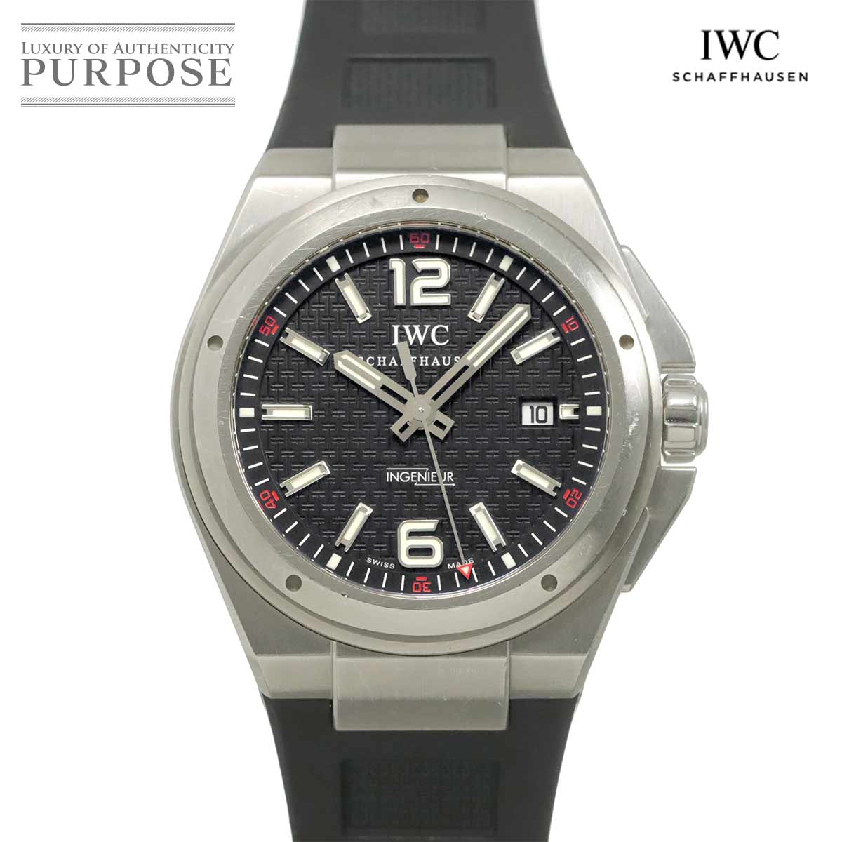 IWC インヂュニア IW323601 メンズ 腕時計 デイト ブラック オートマ 自動巻き インターナショナル ウォッチ カンパニー Ingenieur 90334744