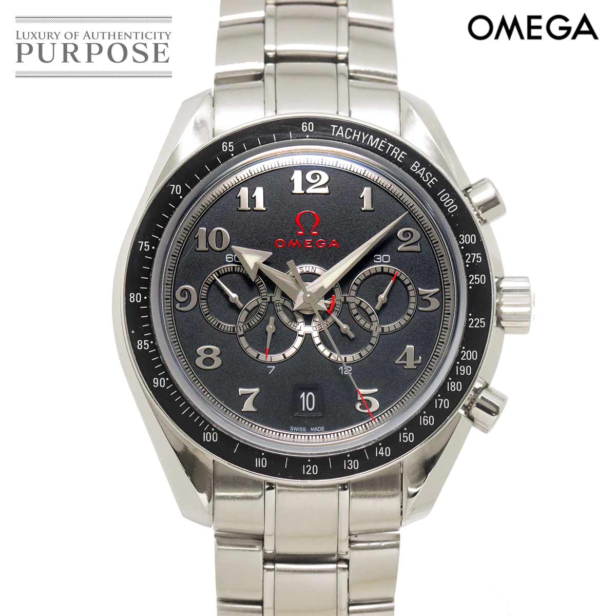 OMEGA スピードマスター ブロードアロー オリンピックコレクション 321 30 44 52 01 002 クロノグラフ 5カウンター メンズ 腕時計 デイデイト 自動巻き Speedmaster オメガ 90335129