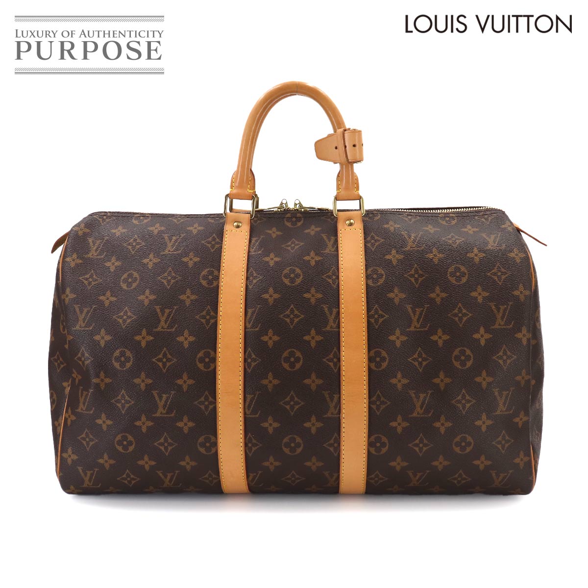 LOUIS VUITTON モノグラム キーポル 45 ボストン バッグ ブラウン M41428 Keepall 45 ルイ ヴィトン 90331323