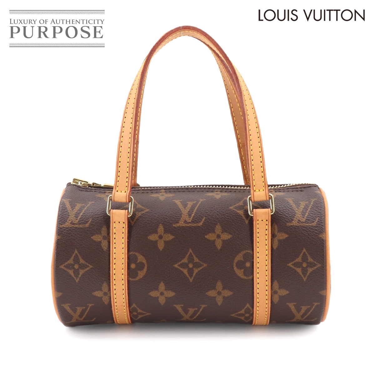 LOUIS VUITTON モノグラム パピヨン 19 ハンド バッグ M51389 ゴールド 金具 Papillon 19 ルイ ヴィトン 90332434
