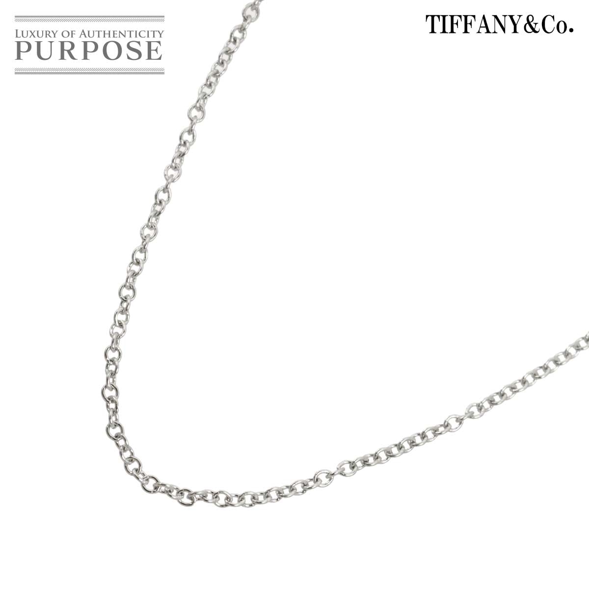 TIFFANY&Co. チェーン ネックレス 50cm Pt プラチナ Chain Necklace ティファニー 90328178