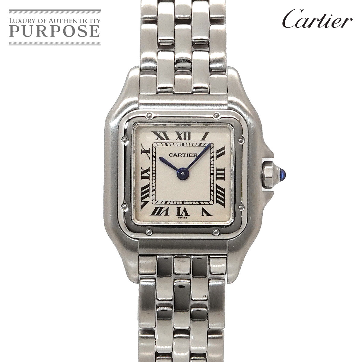 Cartier パンテールSM W25033P5 レディース 腕時計 アイボリー クォーツ ウォッチ Panthere カルティエ 90329840