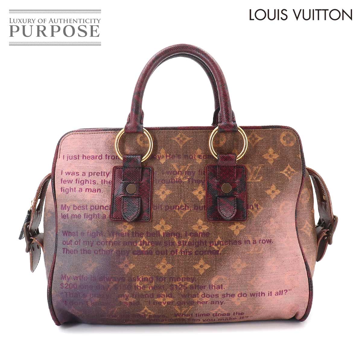 LOUIS VUITTON モノグラム ジョークス グラデュエート ハンド バッグ スネークスキン レザー ヴィオレ M95739 Monogram Jokes Graduate Bag ルイ ヴィトン 90330102