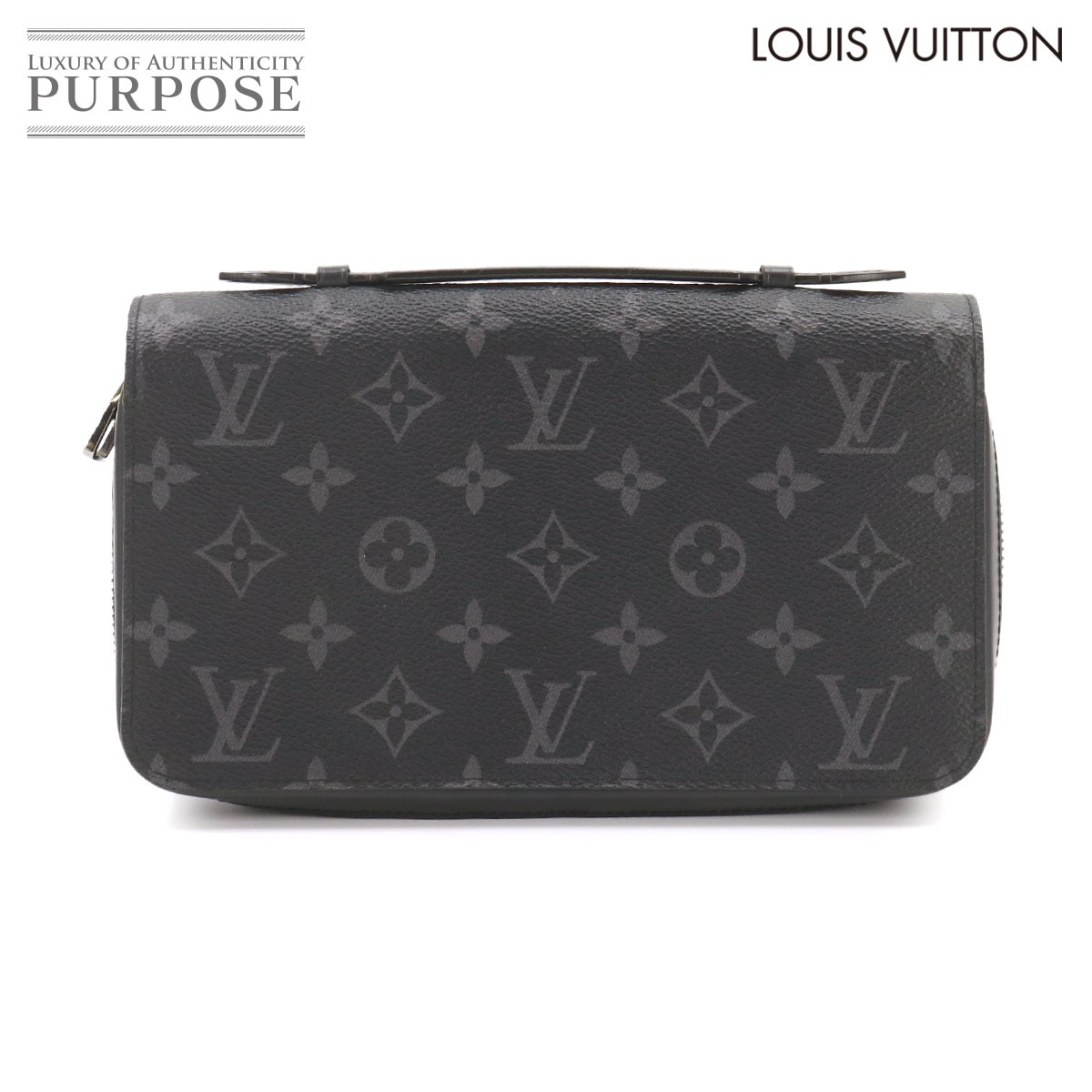 LOUIS VUITTON モノグラム エクリプス ジッピー XL ラウンドファスナー 長財布 M61698 ブラック Zippy XL Wallet ルイ ヴィトン 90330351