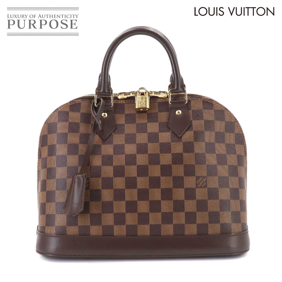 LOUIS VUITTON ダミエ アルマ PM ハンド バッグ エベヌ N53151 ブラウン Damier Alma PM ルイ ヴィトン 90332420