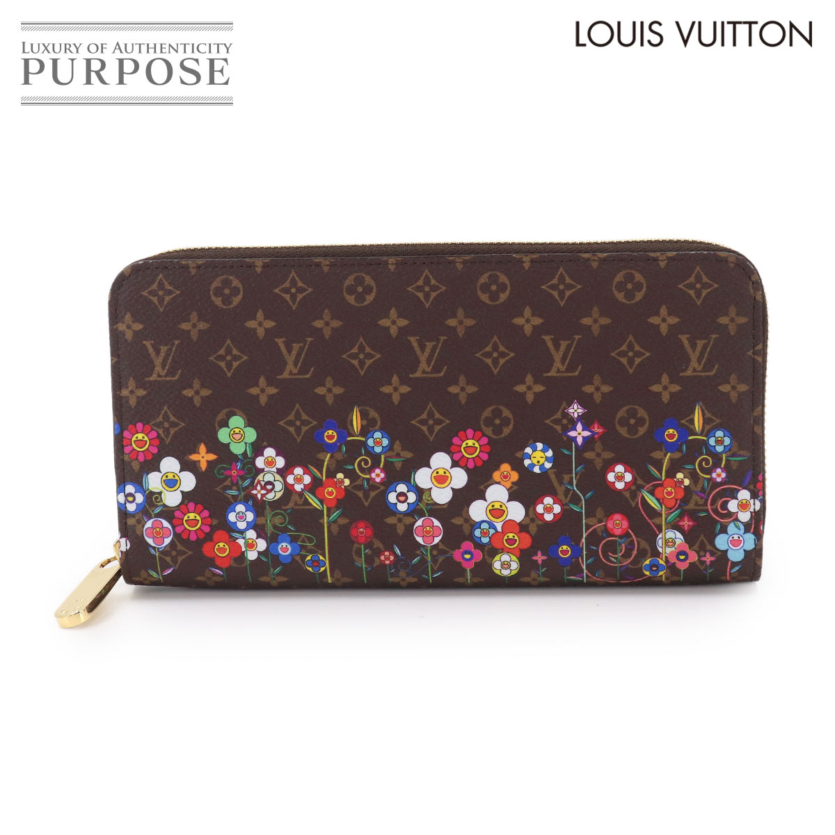 LOUIS VUITTON LVｘTM ジッピー ウォレット ラウンドファスナー 長財布 モノグラム マルチカラー 村上隆 M14162 RFID Zippy Wallet ルイ ヴィトン 90333075