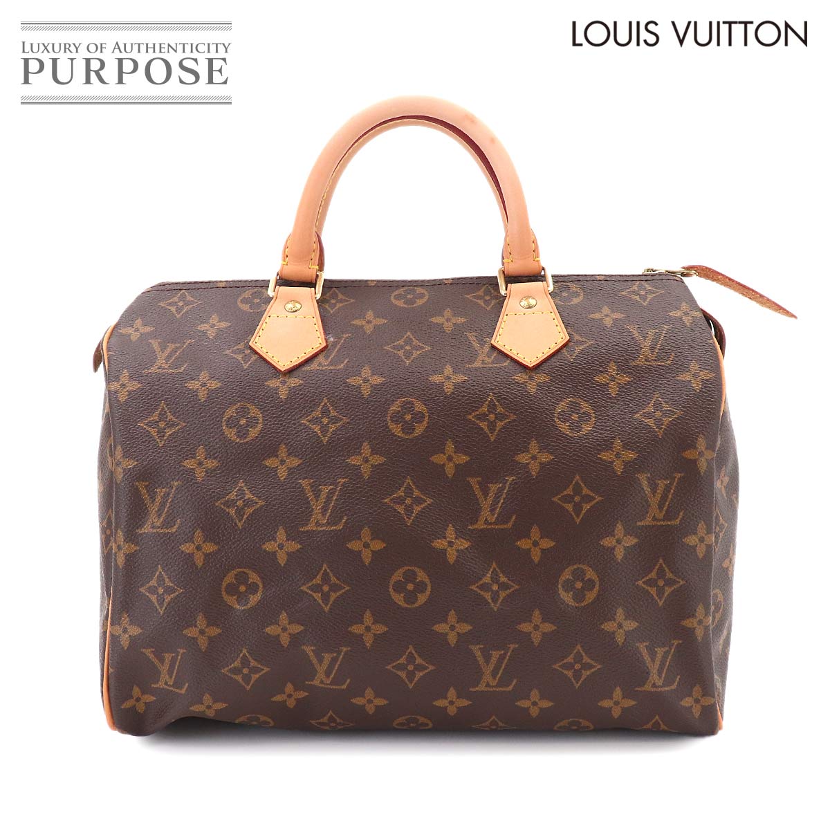 LOUIS VUITTON モノグラム スピーディ 30 ハンド バッグ ブラウン M41526 ゴールド 金具 Speedy 30 ルイ ヴィトン 90333817