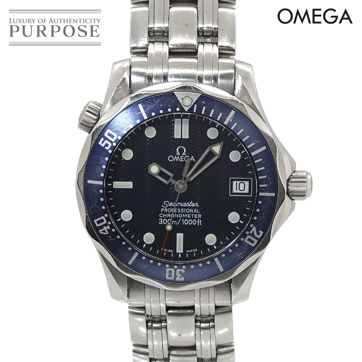 OMEGA シーマスター 300 プロフェッショナル 2551 80 ボーイズ 腕時計 デイト ネイビー オートマ 自動巻き ウォッチ オメガ 90334740