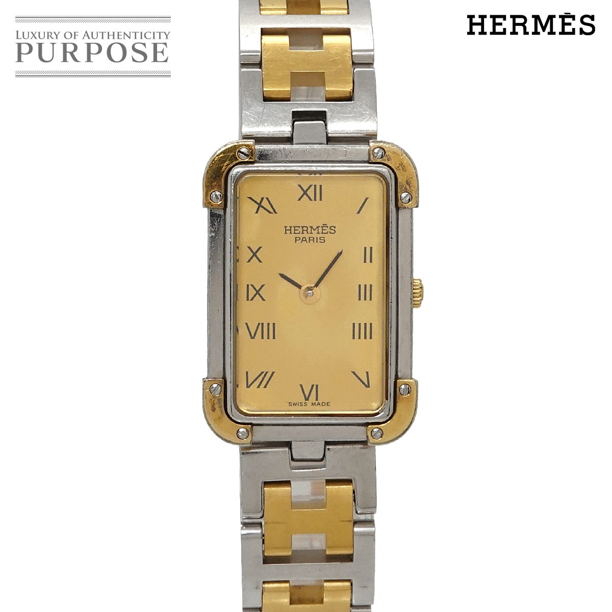 HERMES Hウォッチ HH1 210 レディース 腕時計 シルバー クォーツ