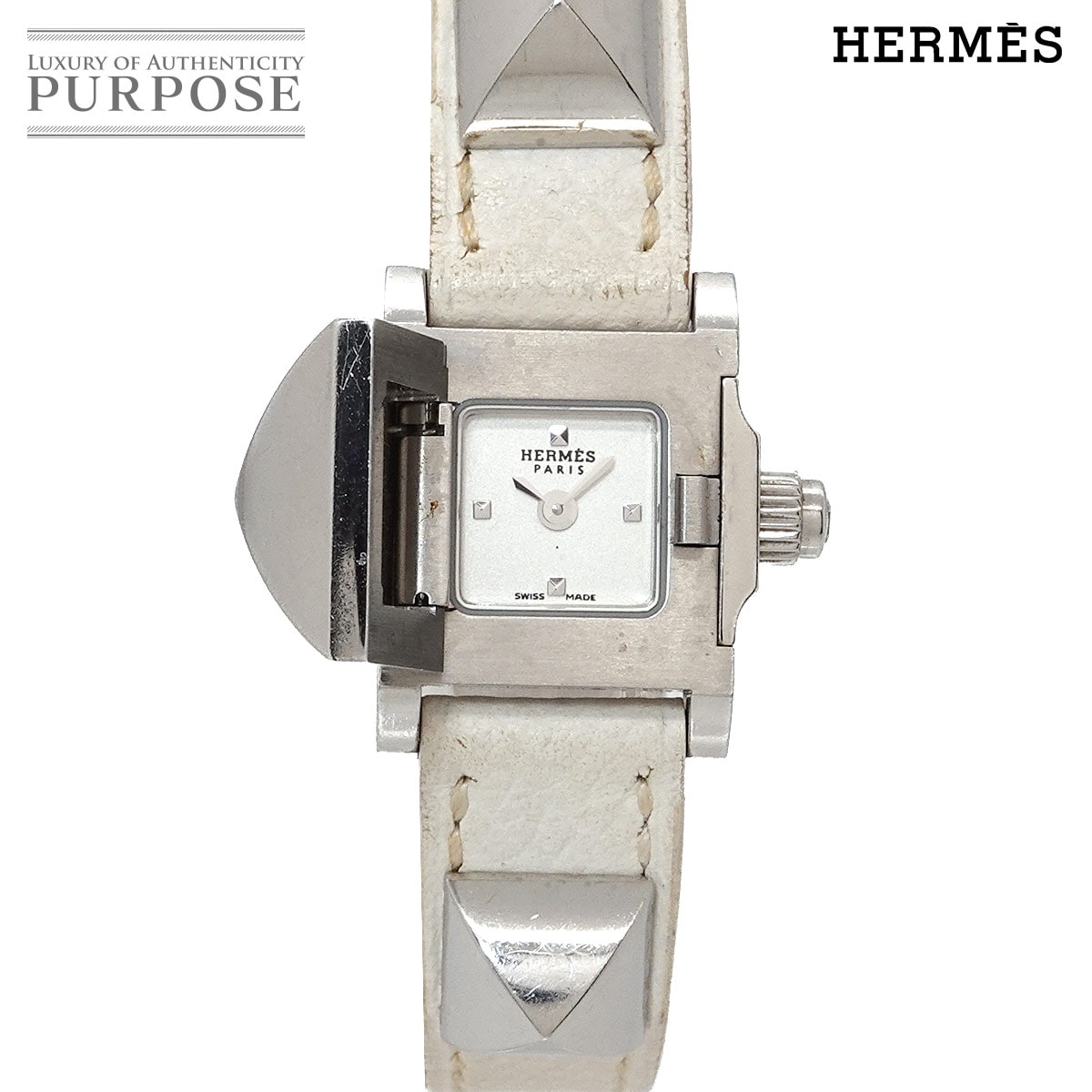 HERMES Hウォッチ HH1 210 レディース 腕時計 シルバー クォーツ