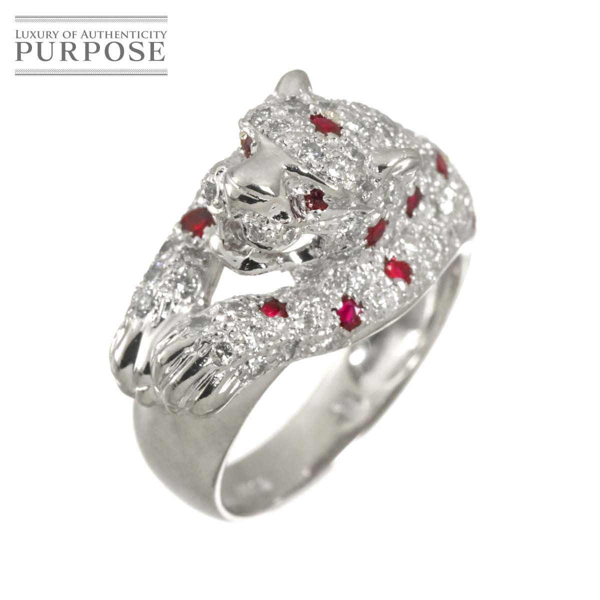 リング 11.5号 ルビー ダイヤ Pt プラチナ 指輪 Ruby Ring 90330743
