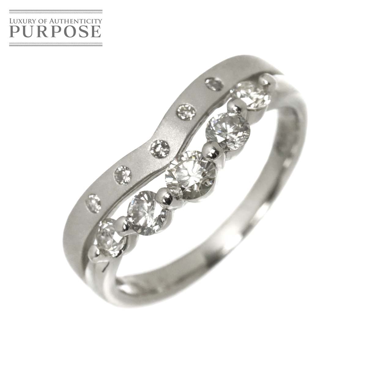 リング 10号 ダイヤ 0.50ct Pt プラチナ 指輪 Diamond Ring 90333570