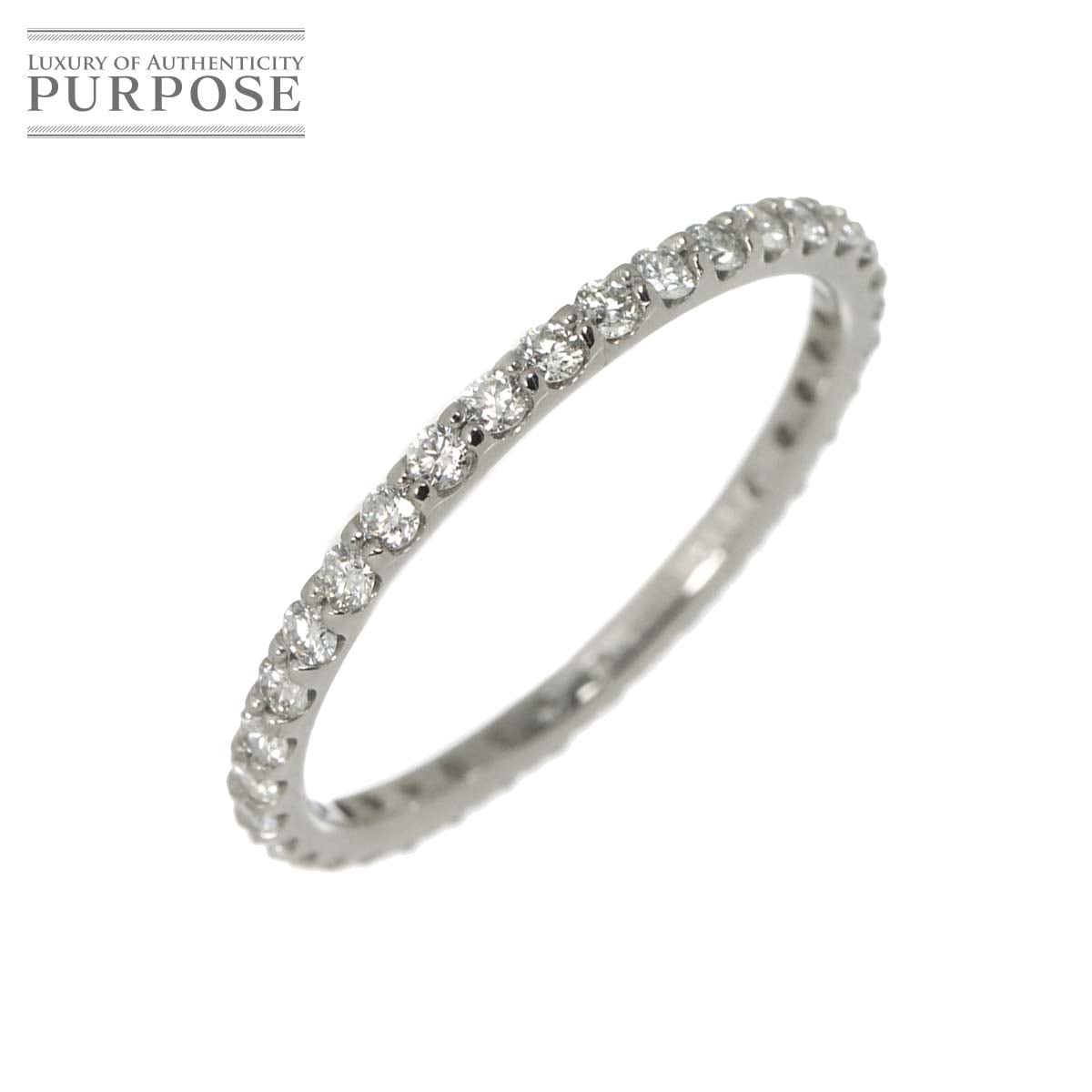 リング 13号 フルダイヤ 0.50ct Pt プラチナ 指輪 Diamond Ring 90333581