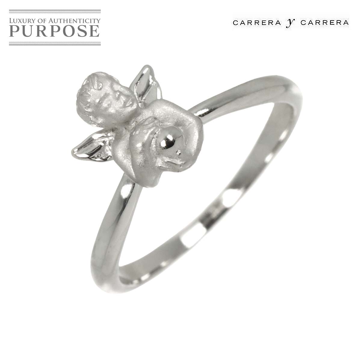 Carrera y Carrera 7号 リング K18 WG ホワイトゴールド 750 指輪 Diamond Ring カレライカレラ 90328585
