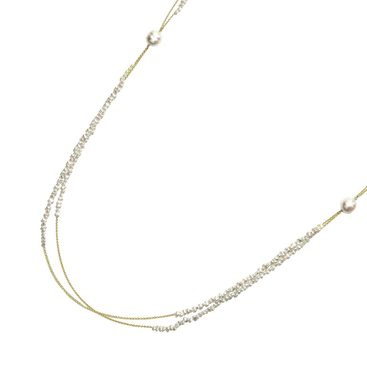 TASAKI 白蝶真珠 13.8mm 淡水真珠 ネックレス 99cm K18 YG 750 パール 田崎真珠 pearl Necklace【証明書付き】タサキ 90330233