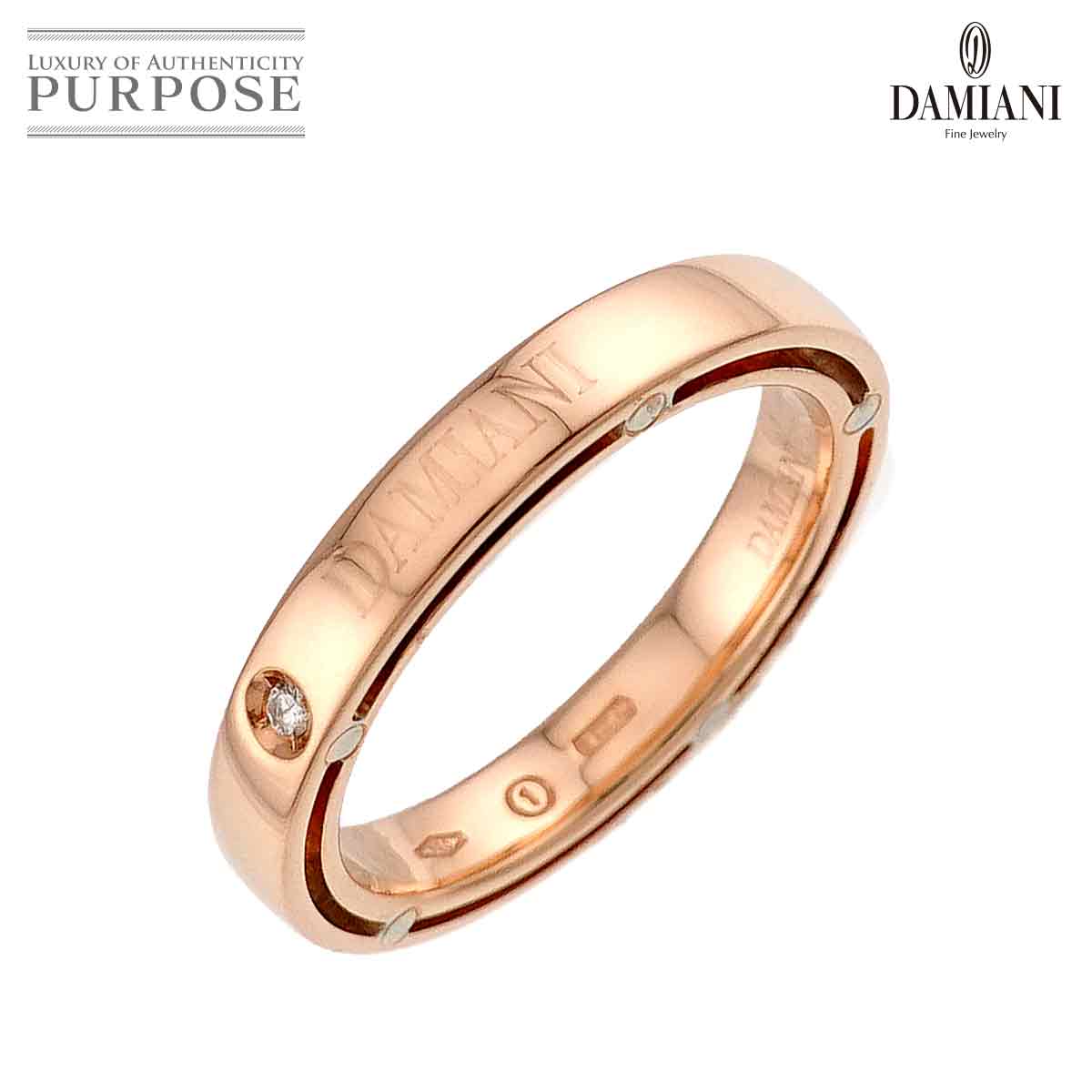DAMIANI Dサイド 9号 リング ダイヤ K18 PG ピンクゴールド 750 指輪 Diamond Ring ダミアーニ 90330410