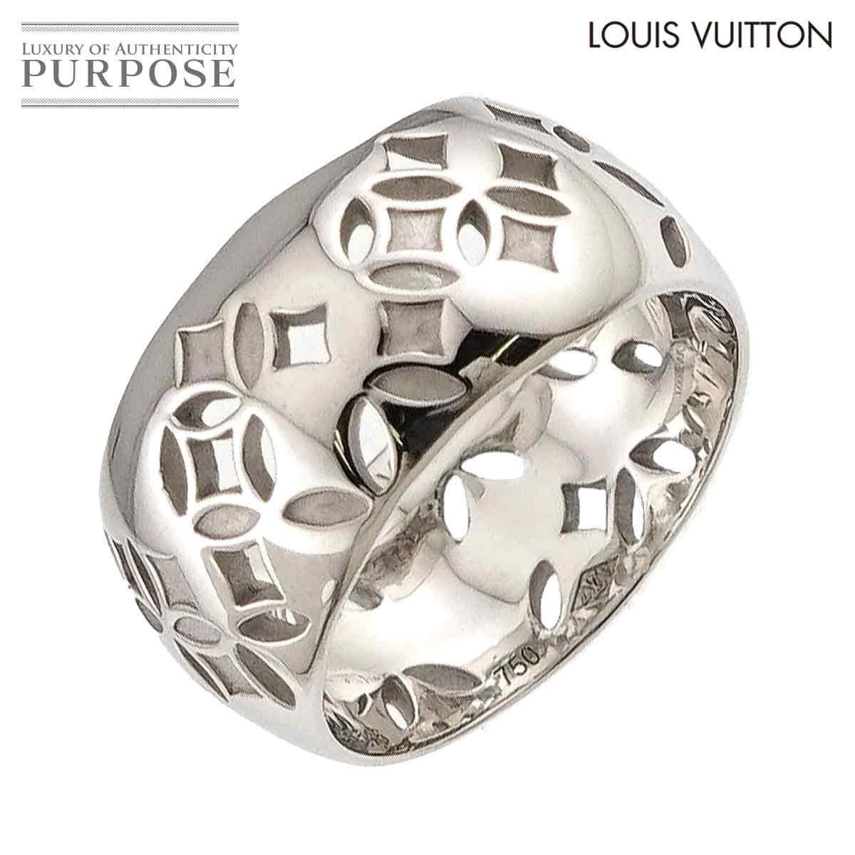 LOUIS VUITTON プティット バーグ ガレア #47 リング K18 WG ホワイトゴールド 750 指輪 Petite Bague Galea Ring ルイ ヴィトン 90331774