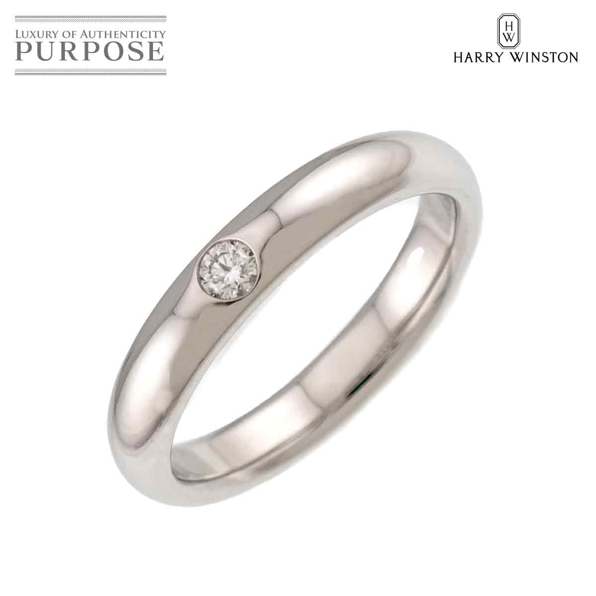 HARRY WINSTON ラウンド 6.5号 リング ダイヤ Pt プラチナ 指輪 Diamond Ring【証明書付き】 ハリーウィンストン 90332195