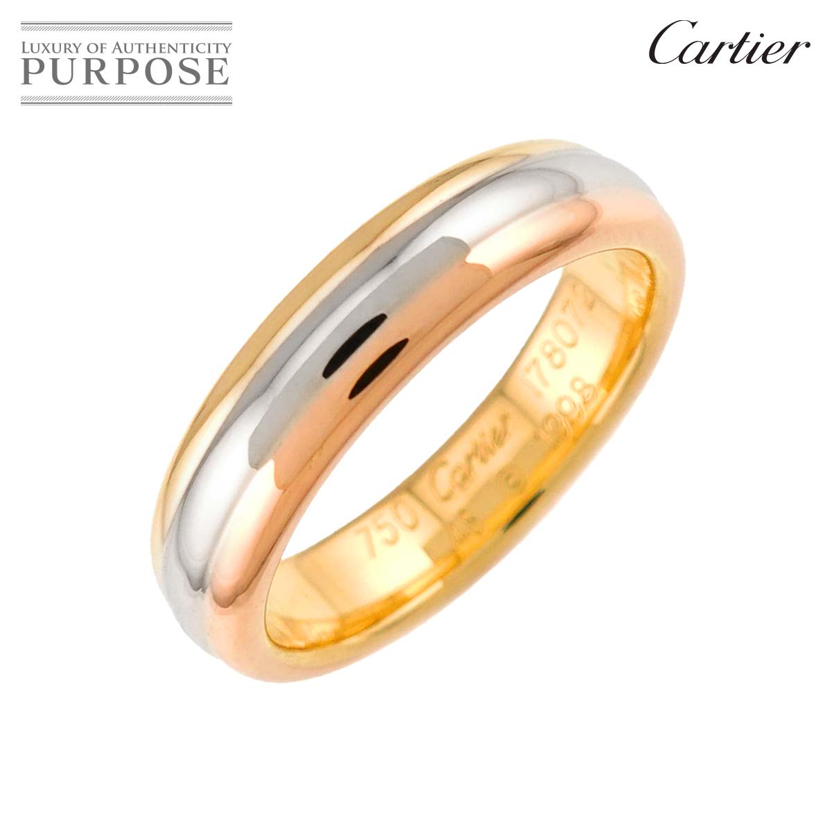 Cartier ヴァンドーム #48 リング K18 YG WG PG スリーゴールド 3カラー 750 指輪 Vendome Ring カルティエ 90332249