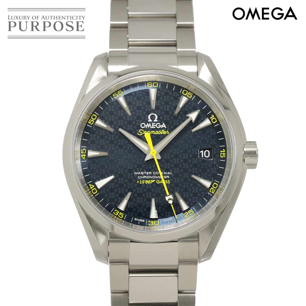 OMEGA シーマスター アクアテラ 007 ジェームズボンド 限定 231 10 42 21 03 004 コーアクシャル メンズ 腕時計 デイト ブルー 自動巻き Seamaster オメガ 90314306