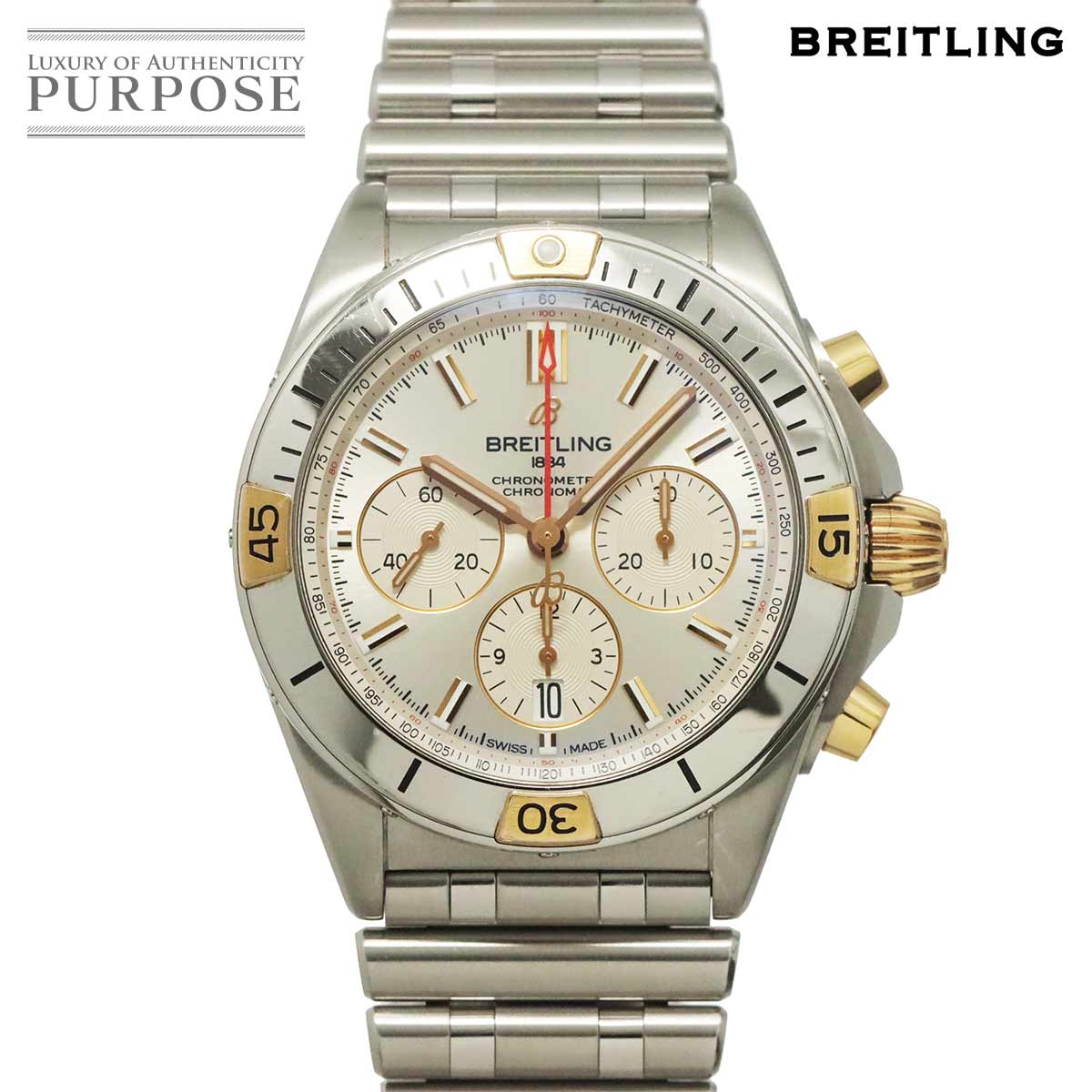 BREITLING コックピット A13358 クロノグラフ メンズ 腕時計 デイト