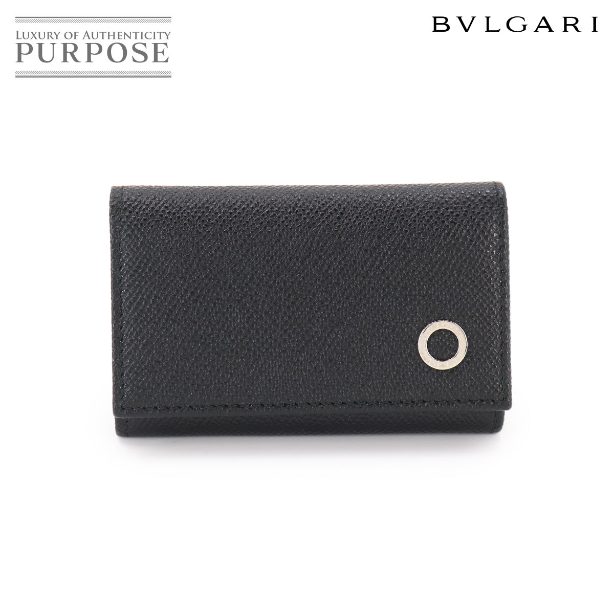 BVLGARI ブルガリブルガリ マン キーケース 6連 レザー ブラック 282234 Man Key Case ブルガリ 90332433
