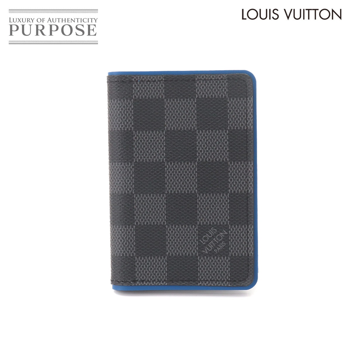 LOUIS VUITTON ダミエ グラフィット オーガナイザー ドゥ ポッシュ カードケース ブラック グレー RFID N64432 Pocket Organizer ルイ ヴィトン 90333024