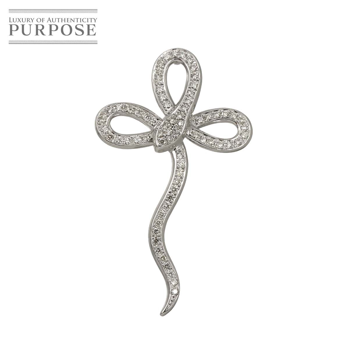 ダイヤ 1.00ct ペンダント トップ K18 WG ホワイトゴールド 750 Diamond Pendant 90330769