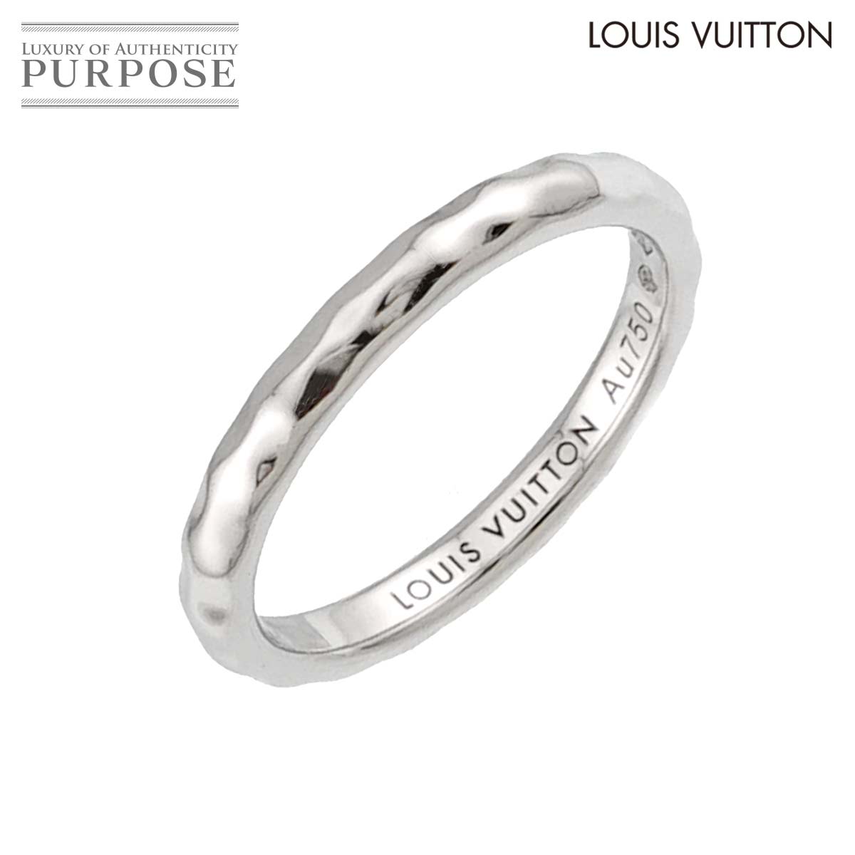LOUIS VUITTON アリアンス モノグラム アンフィニ #54 リング K18 WG ホワイトゴールド 750 指輪 Monogram Ring ルイ ヴィトン 90332751