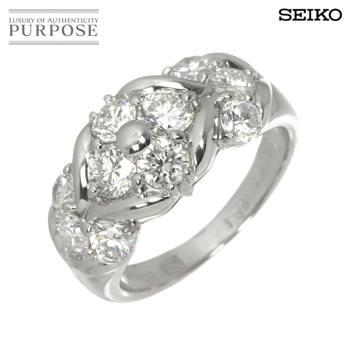 SEIKO 10号 リング ダイヤ 1.59ct Pt プラチナ 指輪 Diamond Ring セイコー 90329894