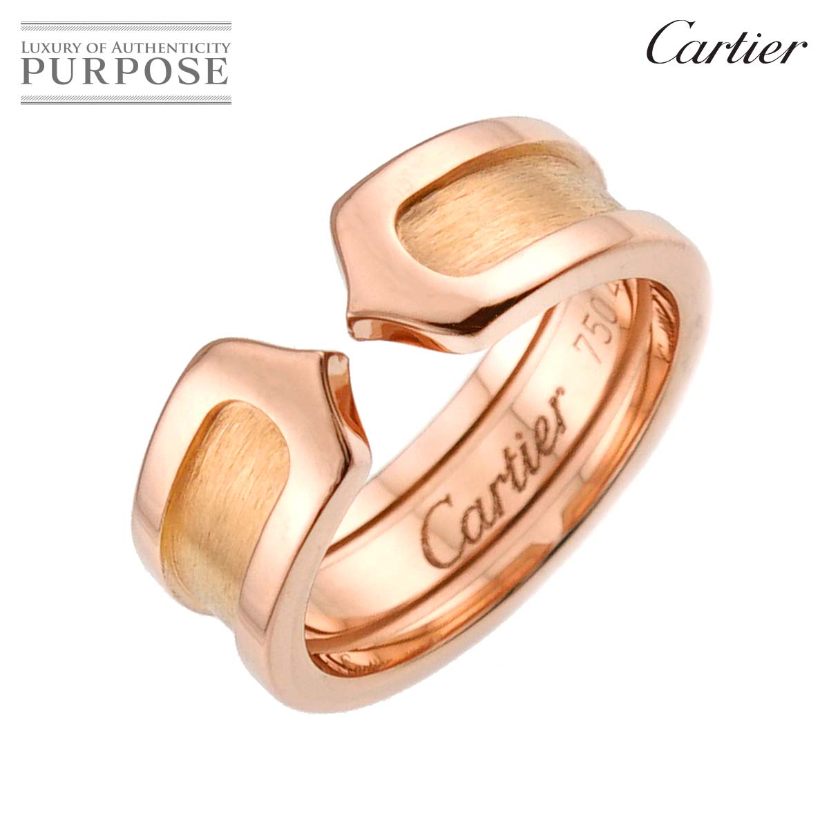 Cartier トリニティ MM #54 リング K18 YG WG PG 3連 スリーゴールド