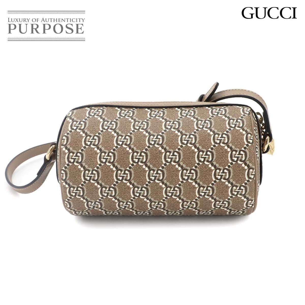 GUCCI GGシャドウ ショルダー バッグ GGスプリームキャンバス レザー ベージュ 796231 Shoulder Bag シャネル 90333376