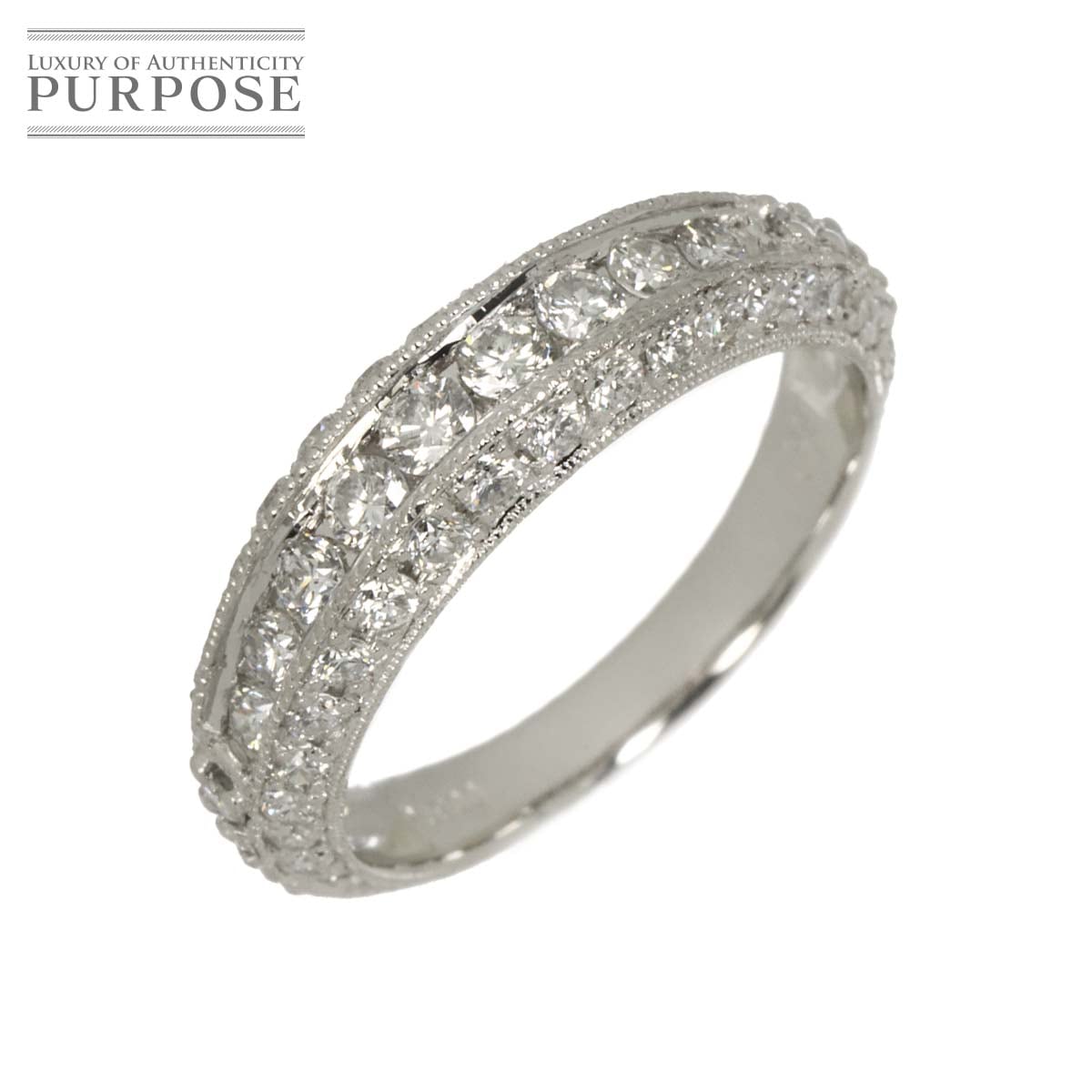 リング 12号 ダイヤ 0.99ct Pt プラチナ 指輪 Diamond Ring 90333522