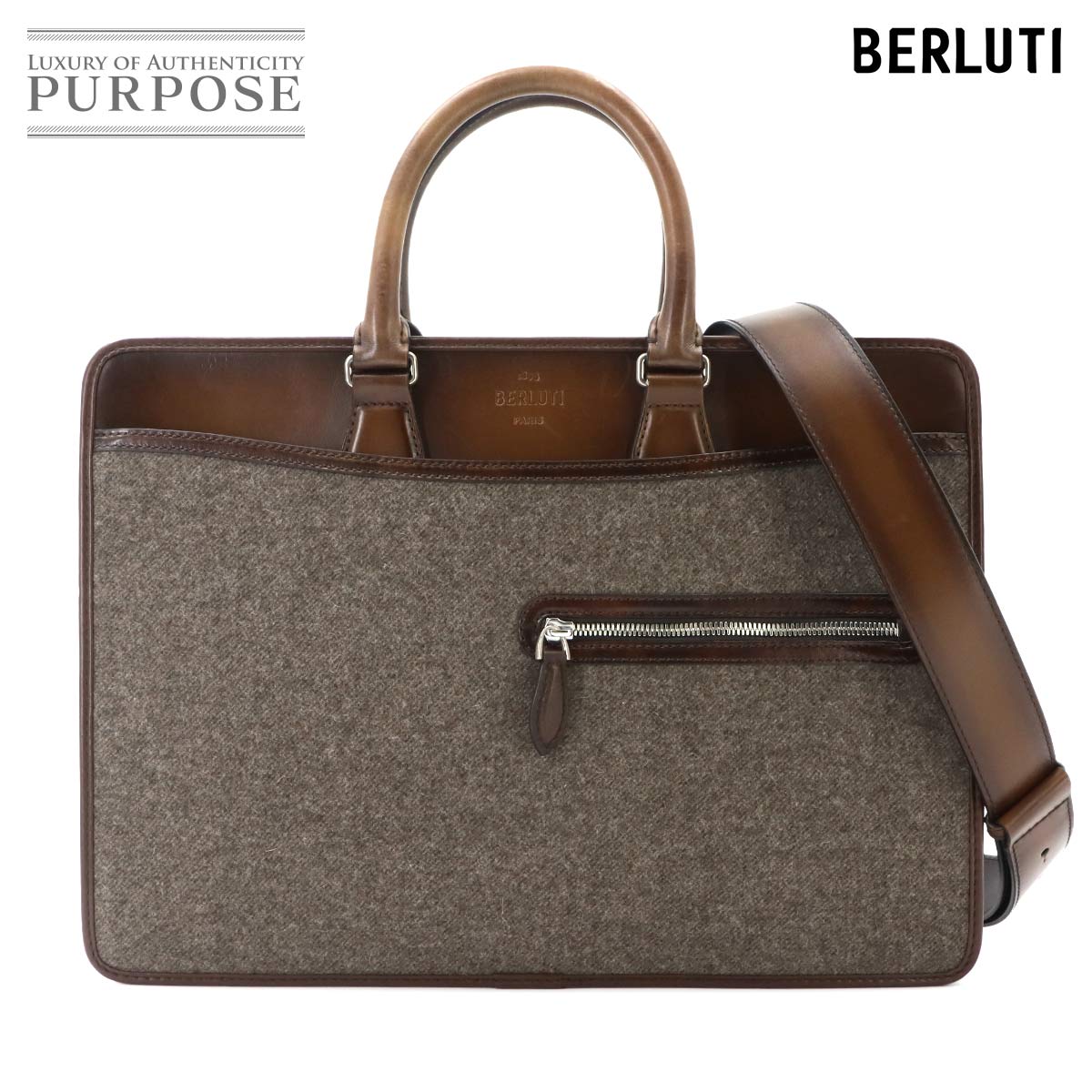 Berluti トゥジュール XL トート バッグ トワルマルブフキャンバス