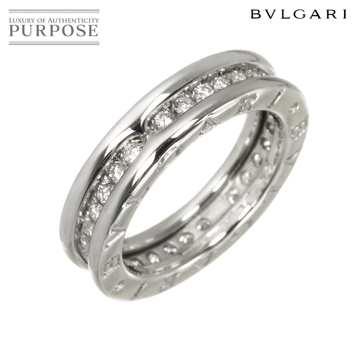 BVLGARI ビーゼロワン 1バンド #49 リング ダイヤ K18 WG ホワイトゴールド 750 指輪 B-zero1 Ring ブルガリ 90328816