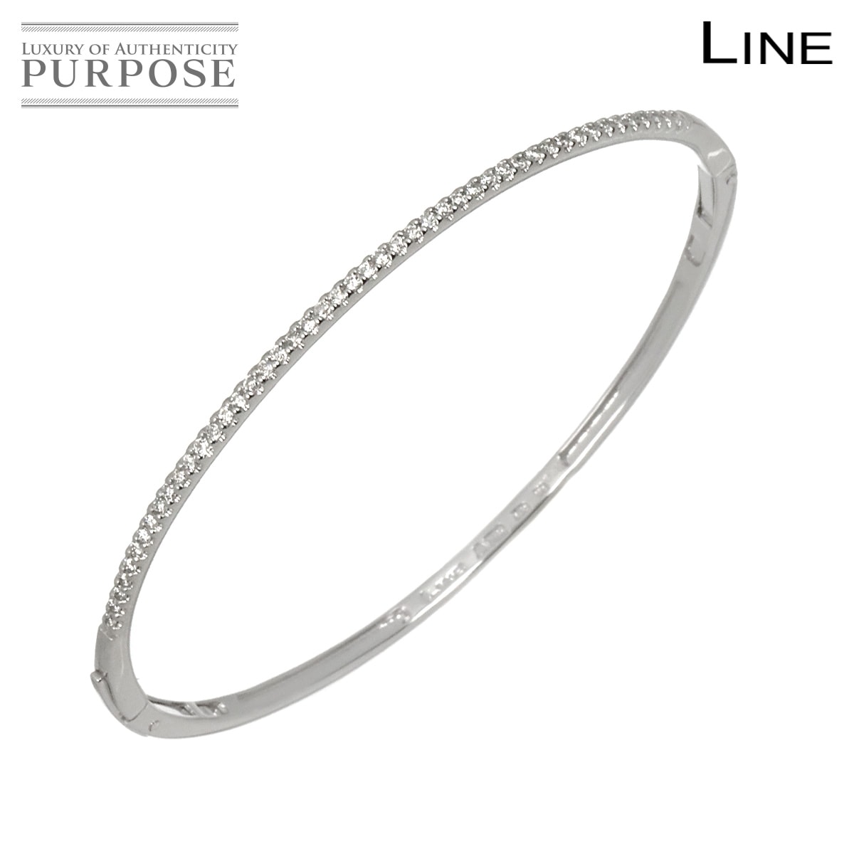 DE BEERS LINE ダイヤ 0.35ct ブレスレット 16cm ホワイトゴールド 750 Diamond Bracelet デビアス ライン 90330213