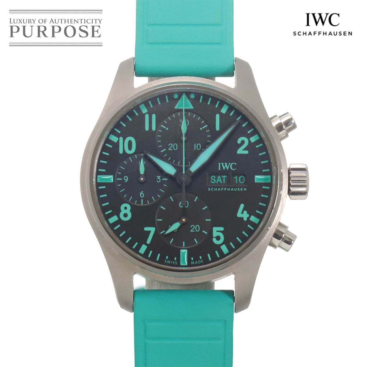 IWC アクアタイマー IW354805 メンズ 腕時計 デイト ブラック オートマ