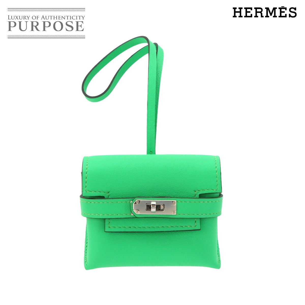 HERMES ケリー フェスティバル バッグ チャーム スイフト ヴェールコミック K刻印 Kelly Festival エルメス 90324275