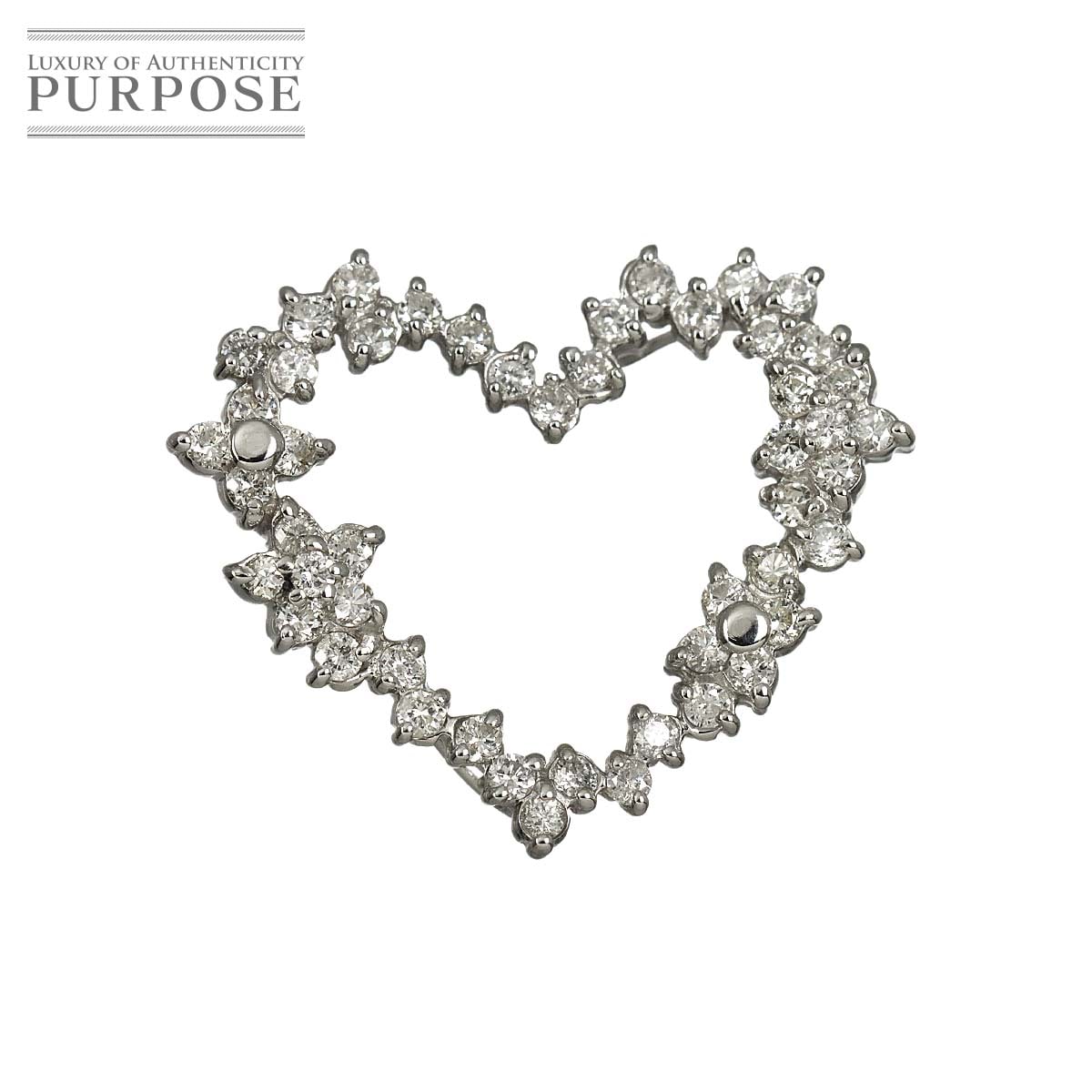 ダイヤ 1.00ct ペンダント トップ K18 WG ホワイトゴールド 750 Diamond Pendant 90329622