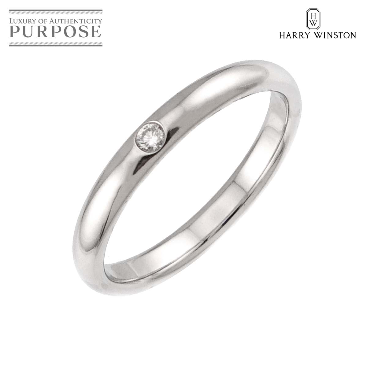 HARRY WINSTON ラウンド 20.5号 リング ダイヤ Pt プラチナ 指輪 Diamond Ring ハリーウィンストン 90333055